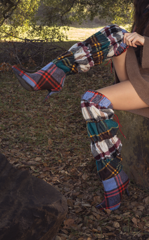 ELODIE-PLAIDMULTI STILETTO BOOT