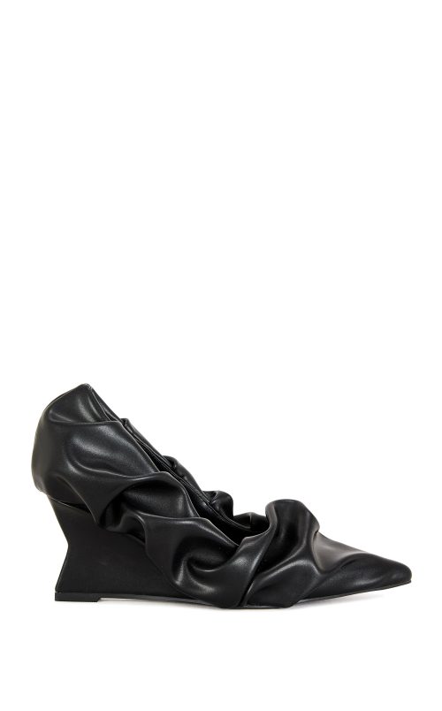AICHA-BLACK WEDGE PUMP