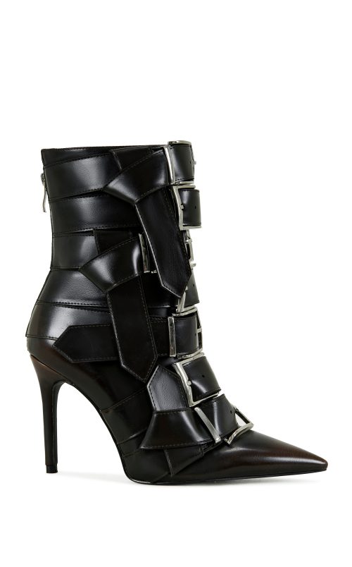 ALCETAS-CHOCOLATE STILETTO BOOTIE