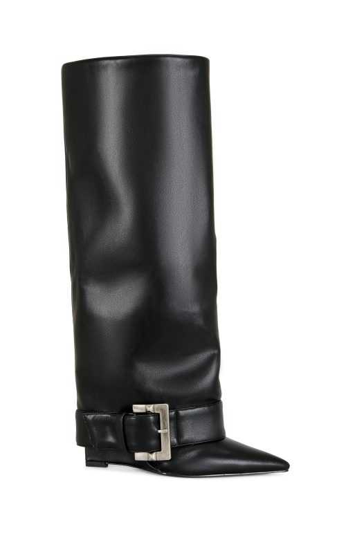 ANTONINA-BLACK WEDGE BOOT
