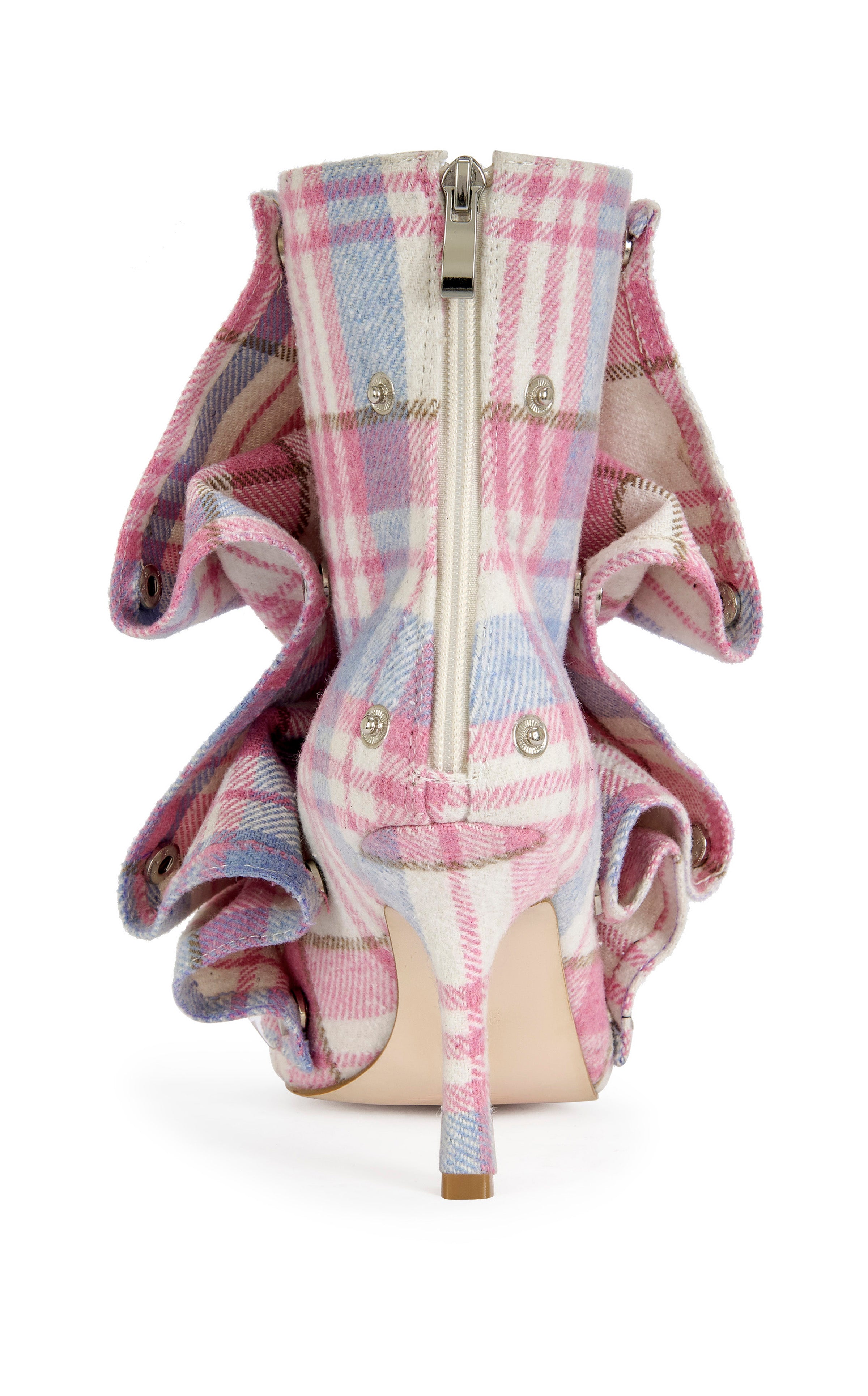 BIRDSONG-PINKPLAID STILETTO BOOTIE - Image 3