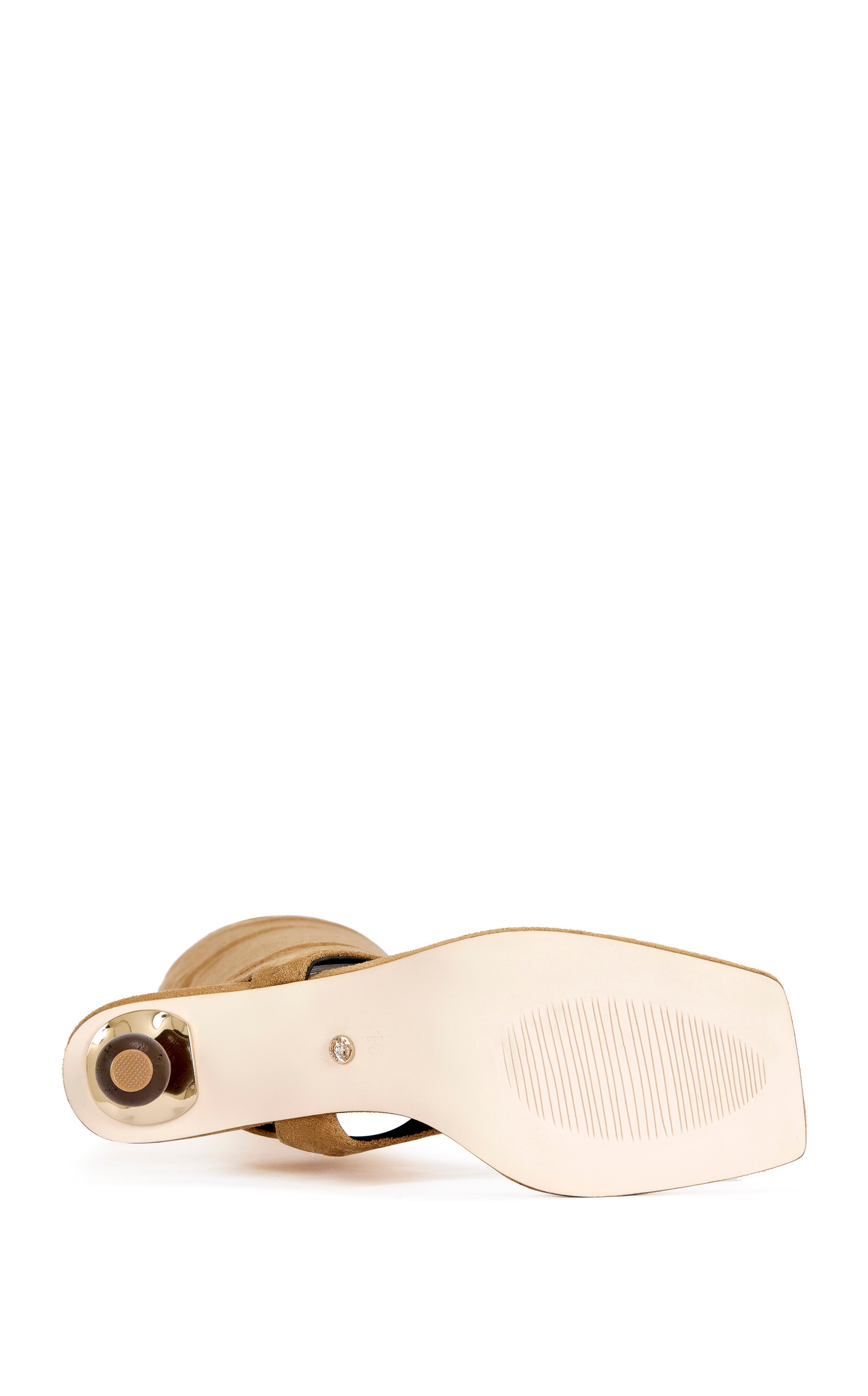 DOTTIE-TAN STILETTO SANDAL BOOT - Image 6