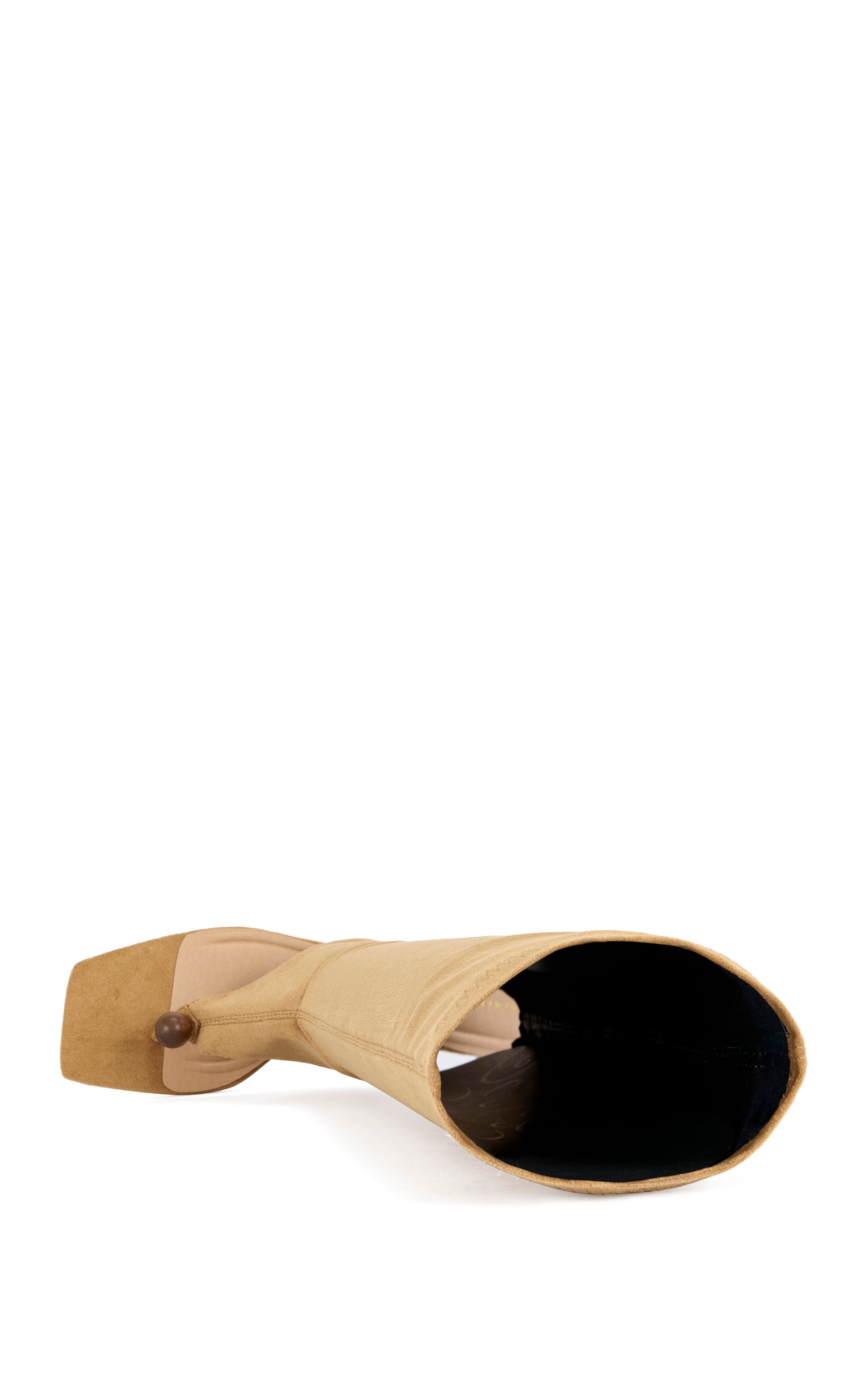 DOTTIE-TAN STILETTO SANDAL BOOT - Image 5